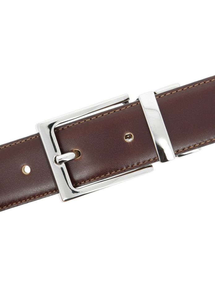 Ceinture réversible camel et marron - James