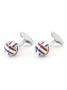 Gemelli sfere blu, bianco, rosso Cambon