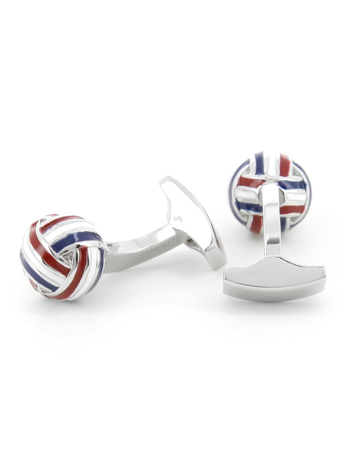 Gemelli a sfera blu, bianco, rosso - Cambon