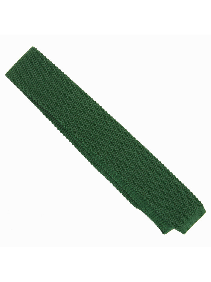 Cravatta in maglia verde scuro The Nines