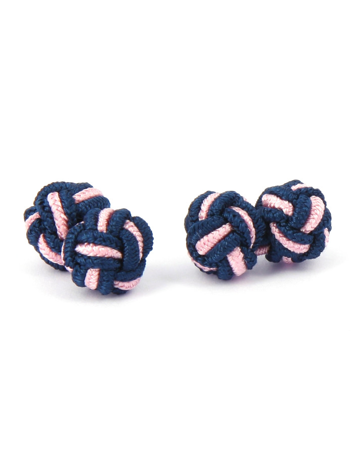 Passamaneria blu navy e rosa - Bombay