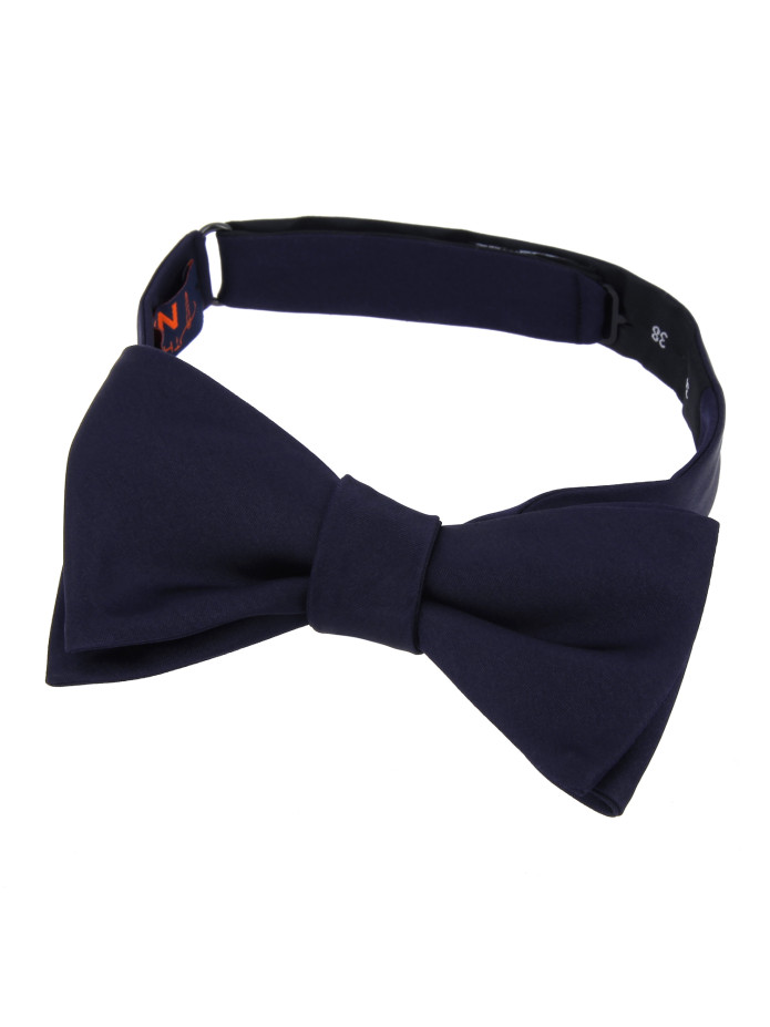 Papillon in raso blu notte da annodare - Monte Carlo