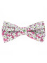 Papillon liberty rosa a fiori bianchi jasmin