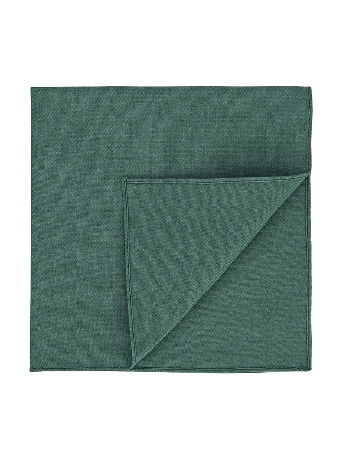 Pochette da taschino verde timo in cotone - Sorrento