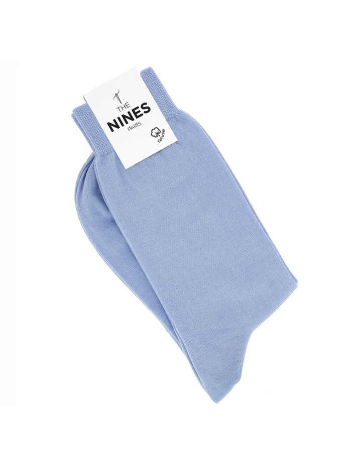 Calzini in cotone biologico azzurro cielo