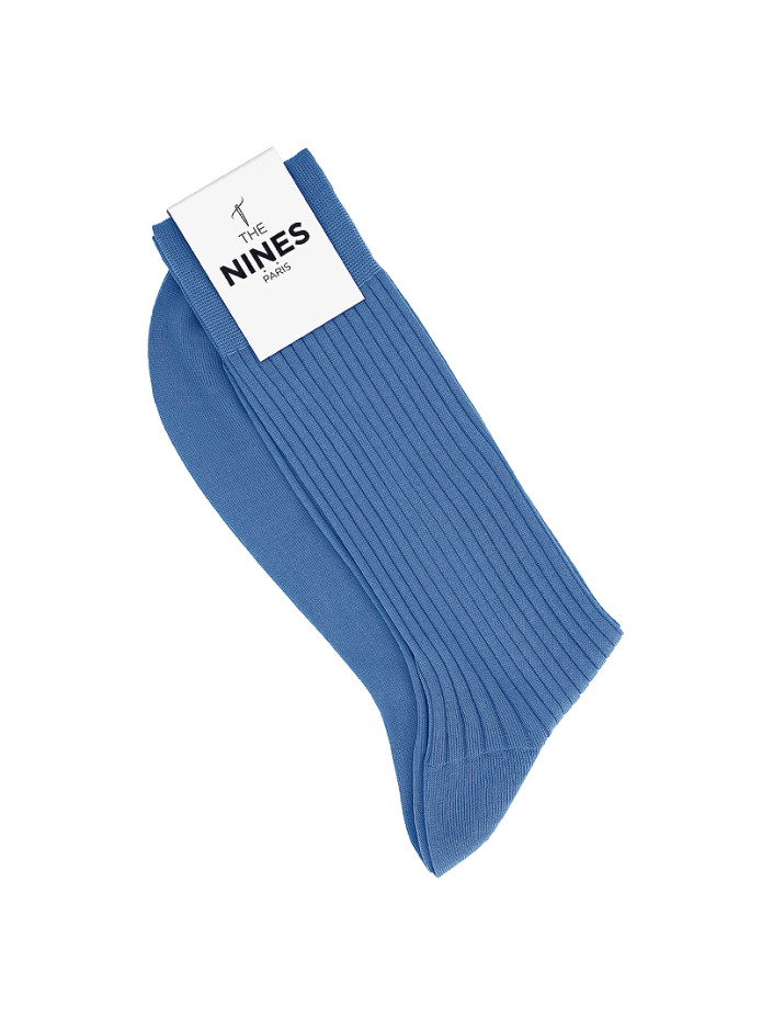 Calzini in filo di Scozia azzurro