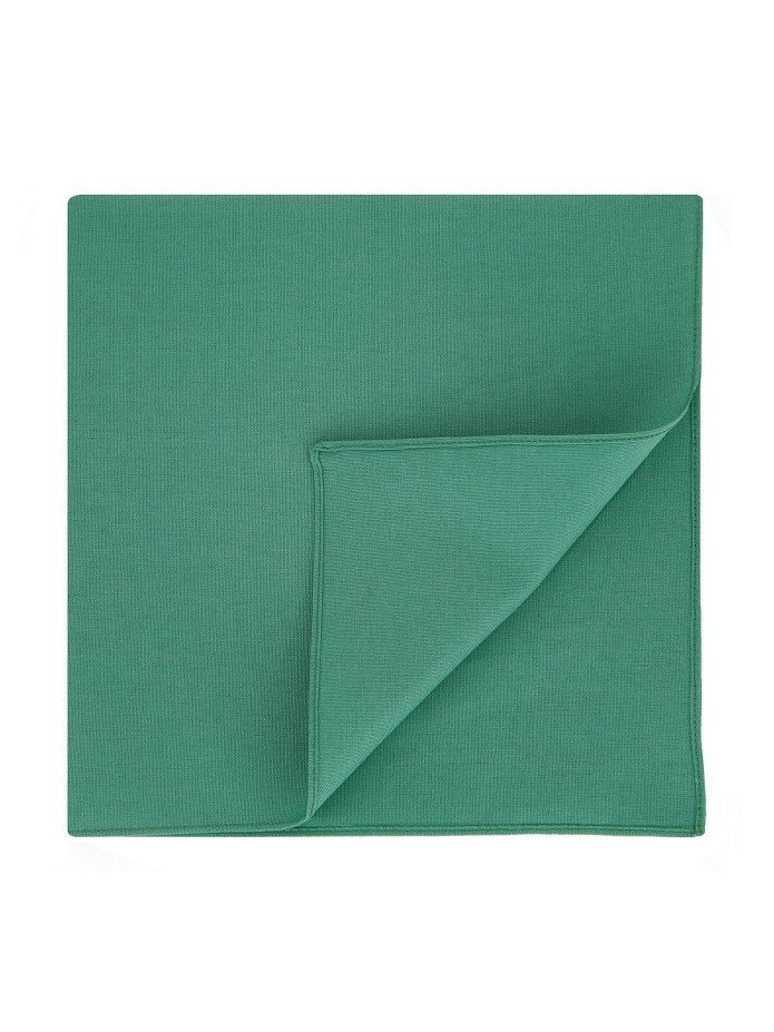 Pochette da taschino verde menta in cotone - Sorrento