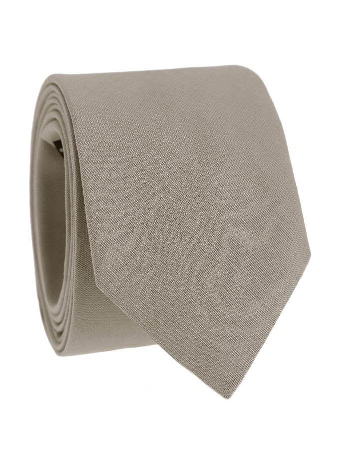Cravatta beige in cotone - Sorrento