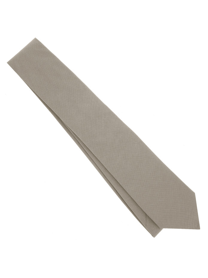 Cravatta beige in cotone - Sorrento