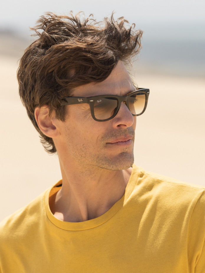 T-shirt en lin et coton bio Jaune
