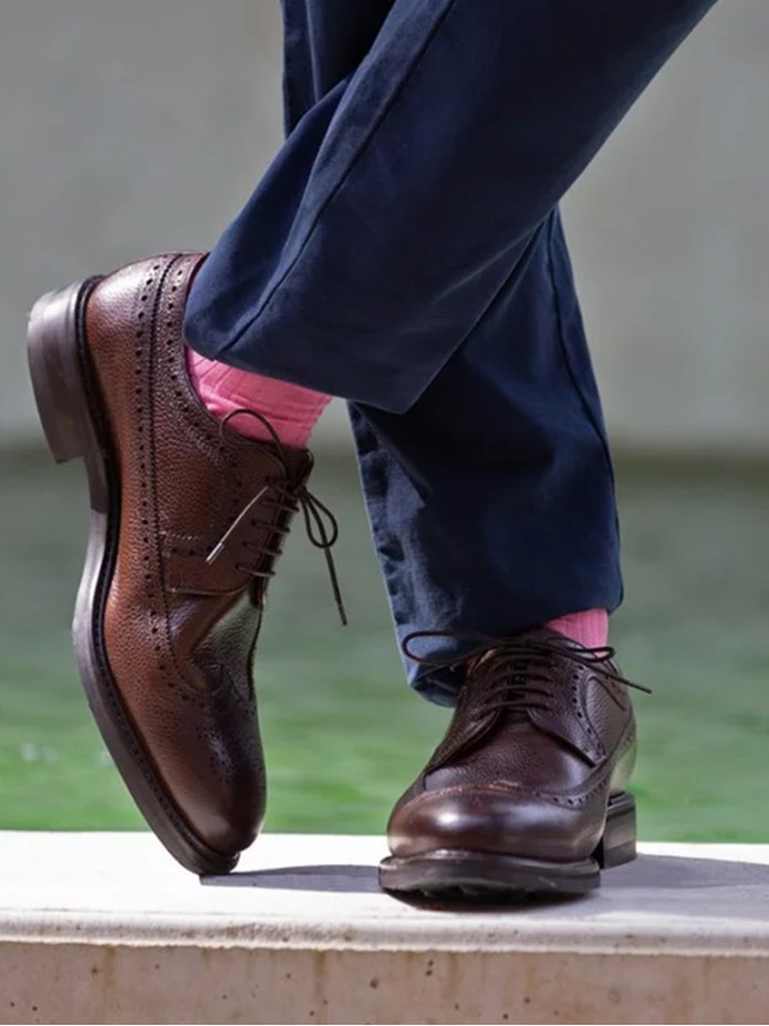 Chaussettes fil d'écosse rose