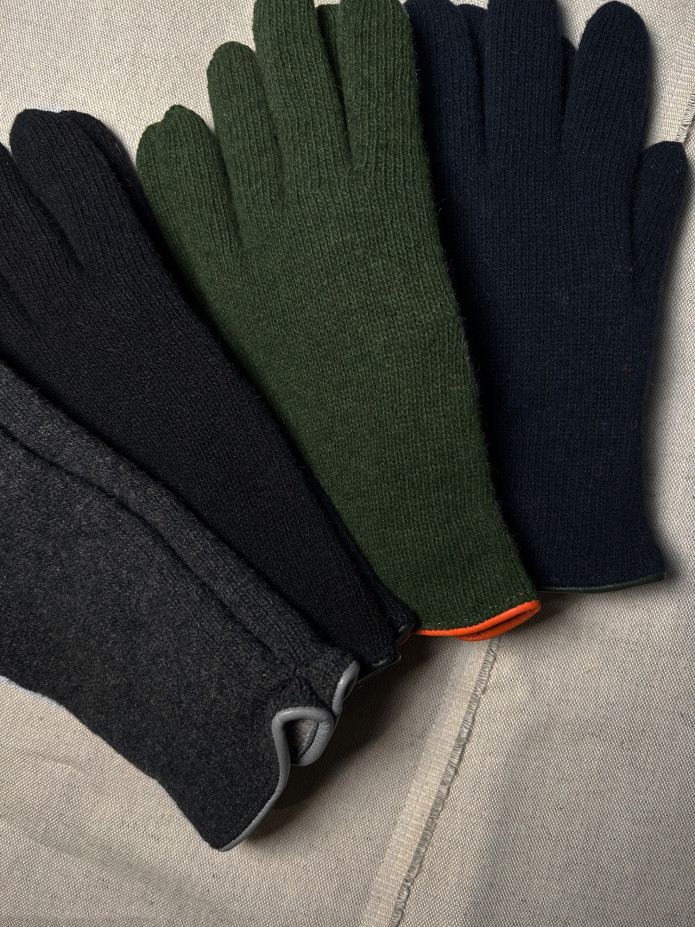 Gant Laine Cachemire Noir
