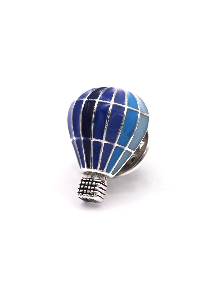 spilla mongolfiera blu