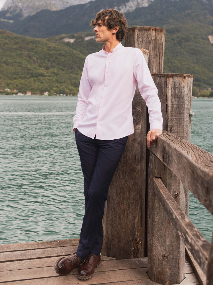Pantalone Tecnico blu marino - Poliestere e lana