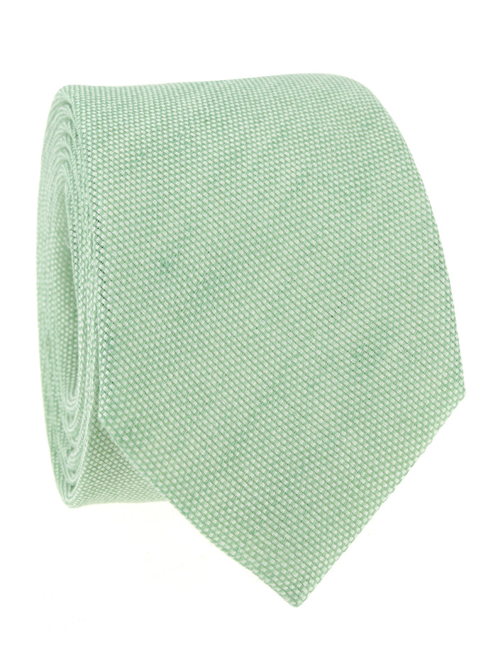 Cravatta in lino e cotone verde Verona
