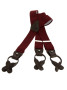 Bretelle uomo bordeaux a bottoni
