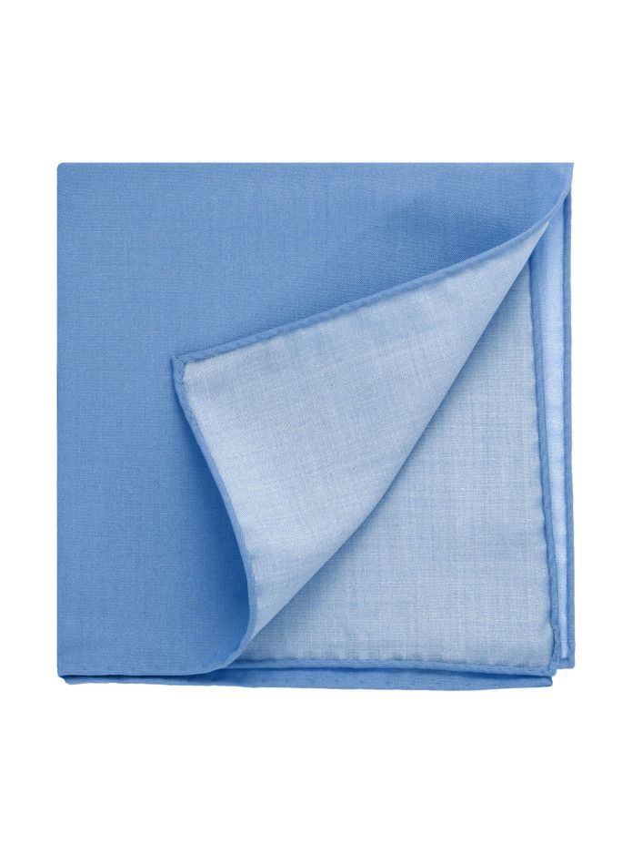 Pochette da taschino in seta blu reale Amalfi