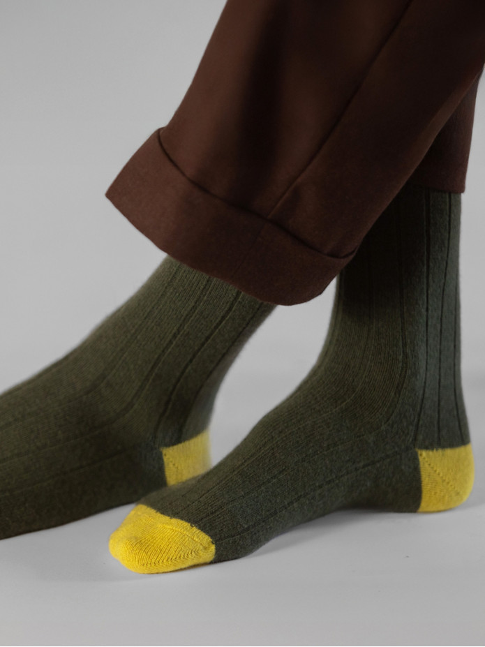 Chln Cashmere Verde E Giallo