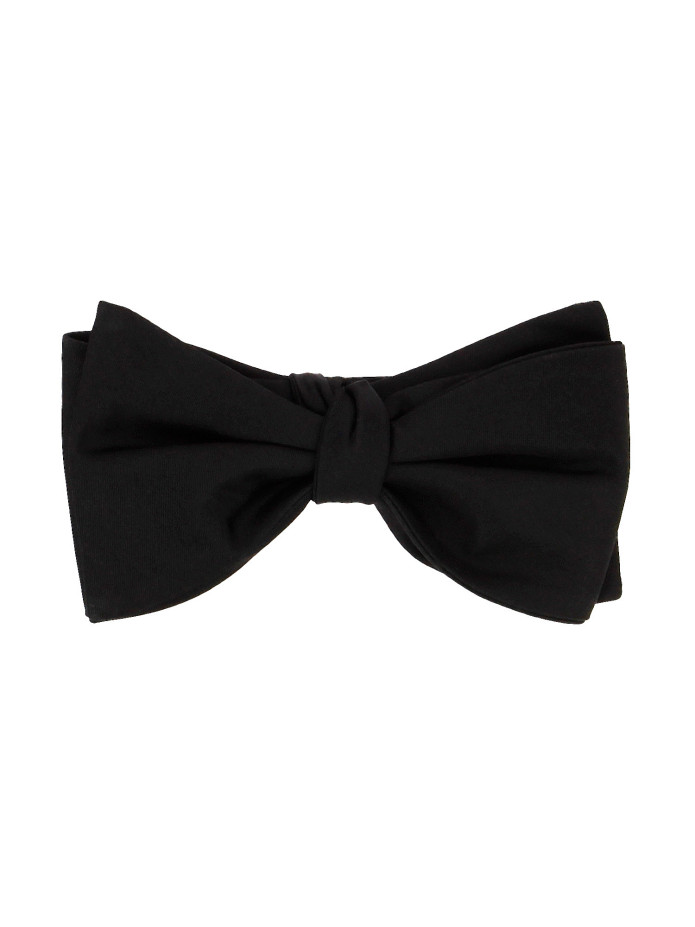 Papillon in raso nero Monte Carlo