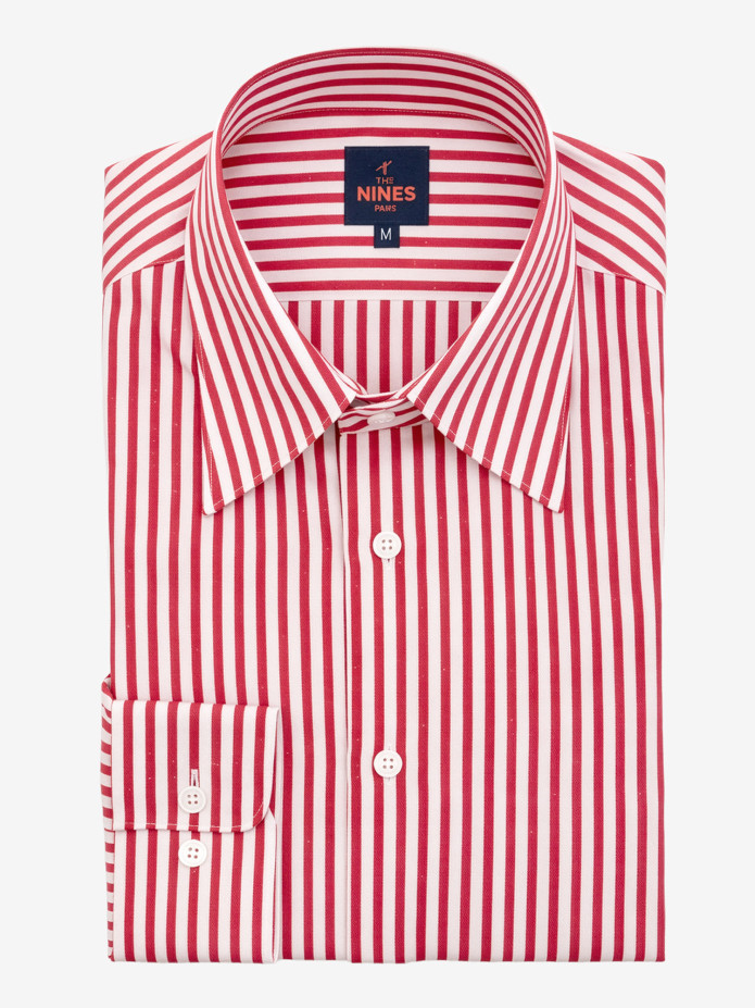 Camicia Francese in Lino Rosso Mk2