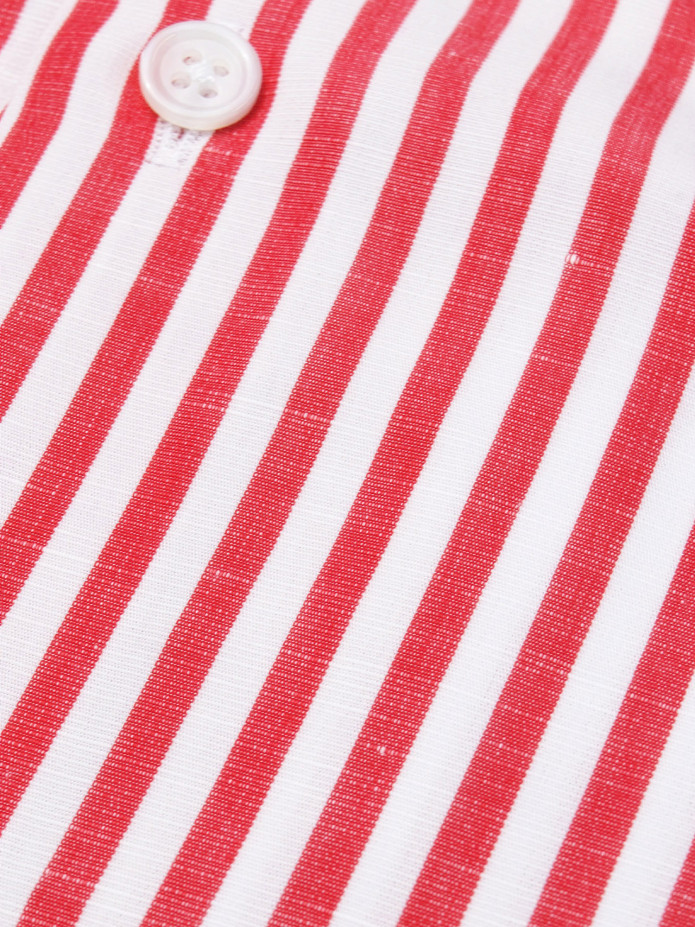 Camicia Francese in Lino Rosso Mk2