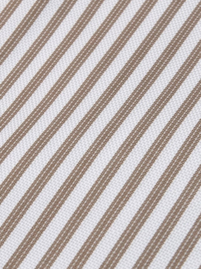 Camicia Francese a Righe Beige