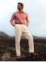 Pantaloni a vita alta écru - Faro
