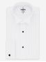 Camicia smoking collo spezzato con plastron