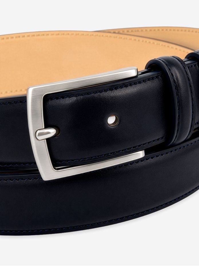 Cintura pelle blu navy - Ugo
