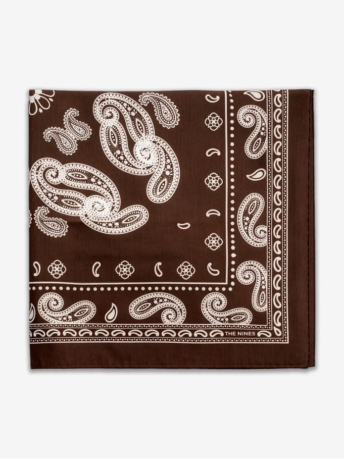 Bandana marrone a motivi paisley Nevada