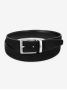 Cintura reversibile nera cuoio e nubuck - Clint
