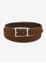 Cintura reversibile marrone pelle e nabuk - Clint