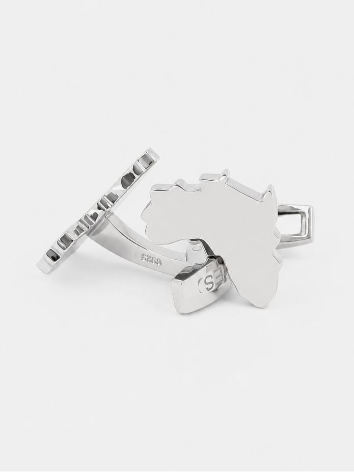 Gemelli argento massiccio Africa
