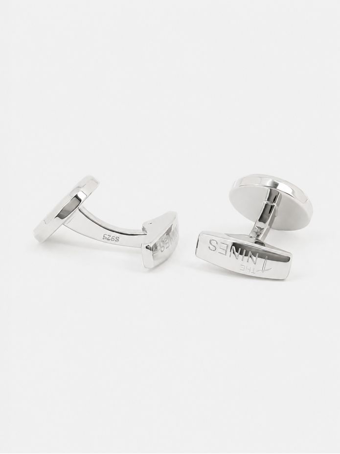 Gemelli argento massiccio coccarda francese