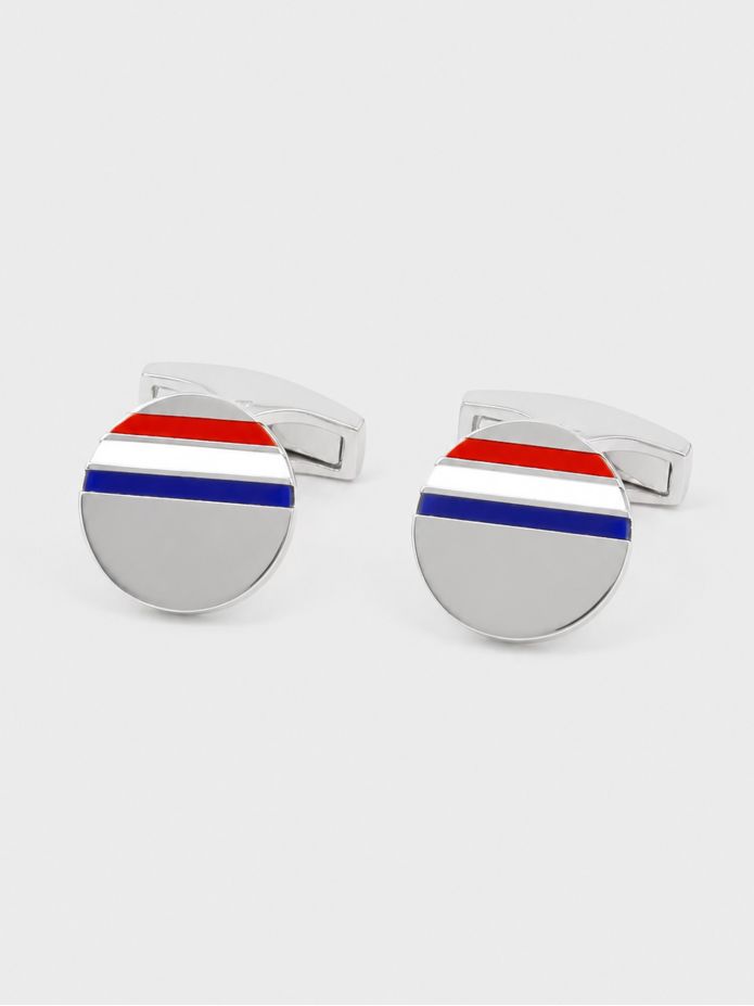 Gemelli argento massiccio tricolori Cezembre