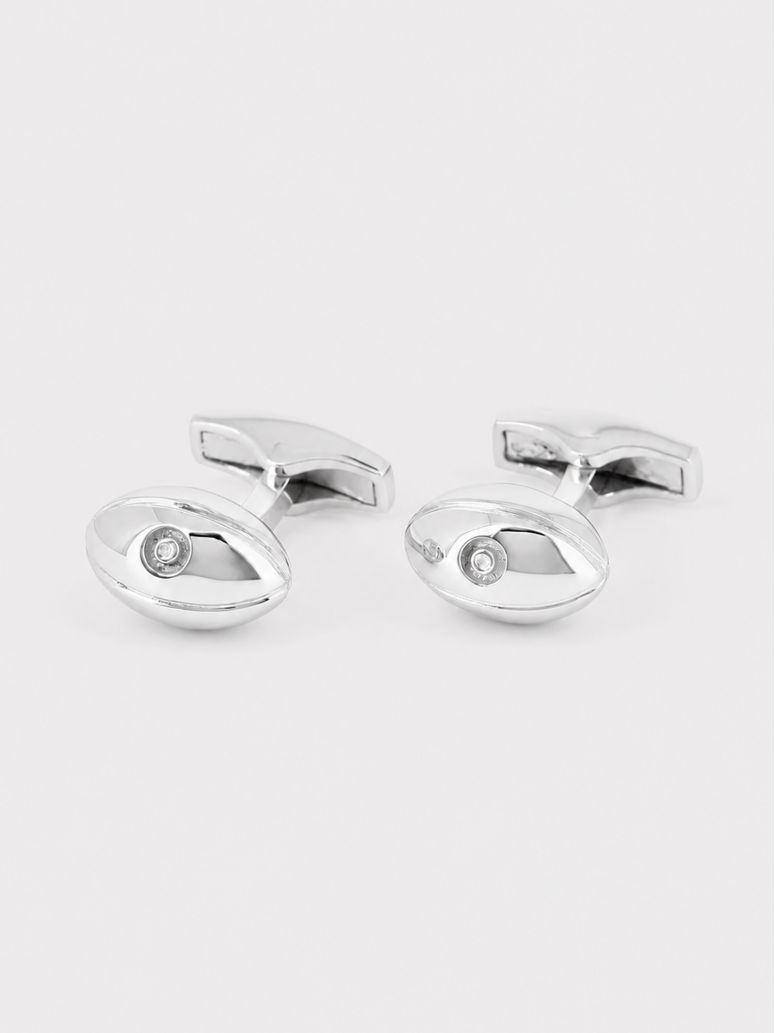 Gemelli rugby argento massiccio Twickenham