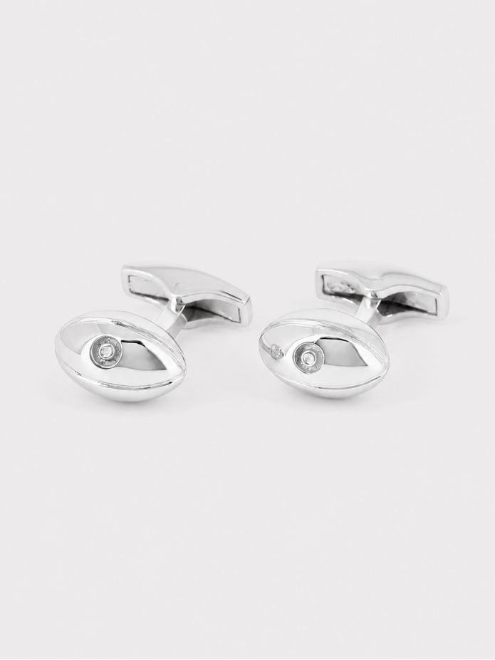 Gemelli rugby argento massiccio Twickenham