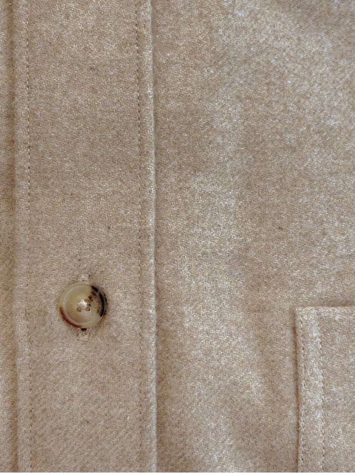 Camicia Francese Flanella Beige