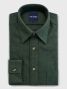 Camicia collo francese in flanella verde foresta