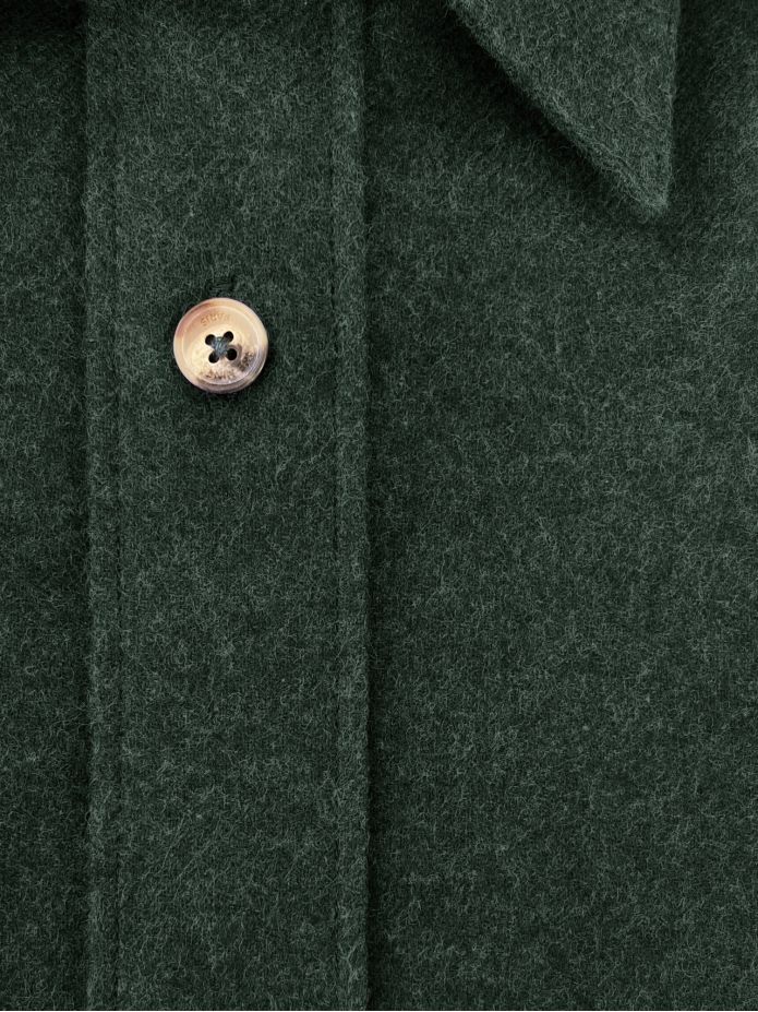 Camicia Francese Flanella Verde Foresta