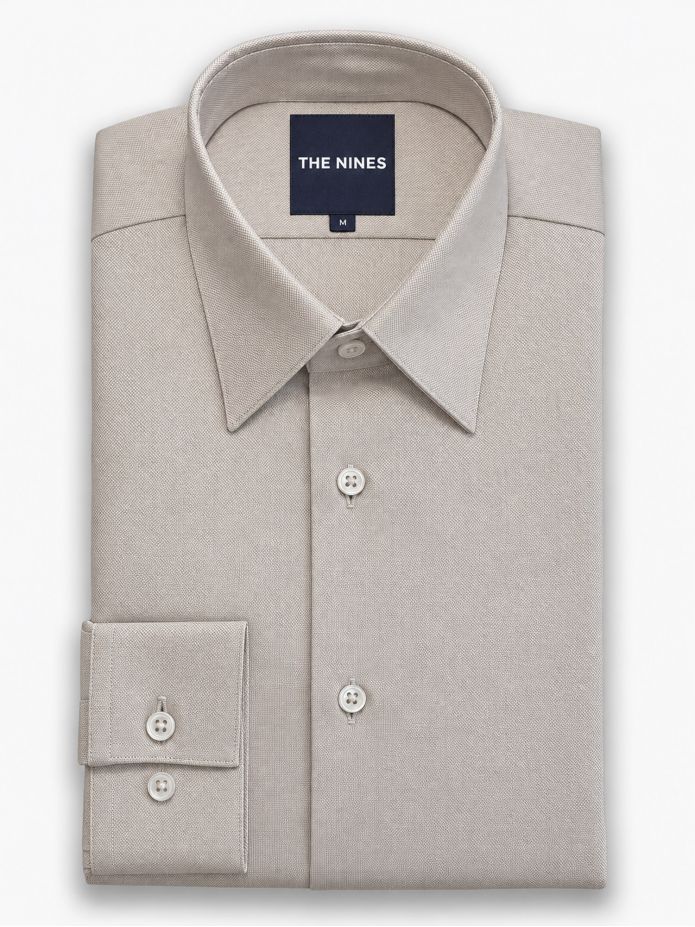 Camicia Francese Antistiro Oxford Marrone