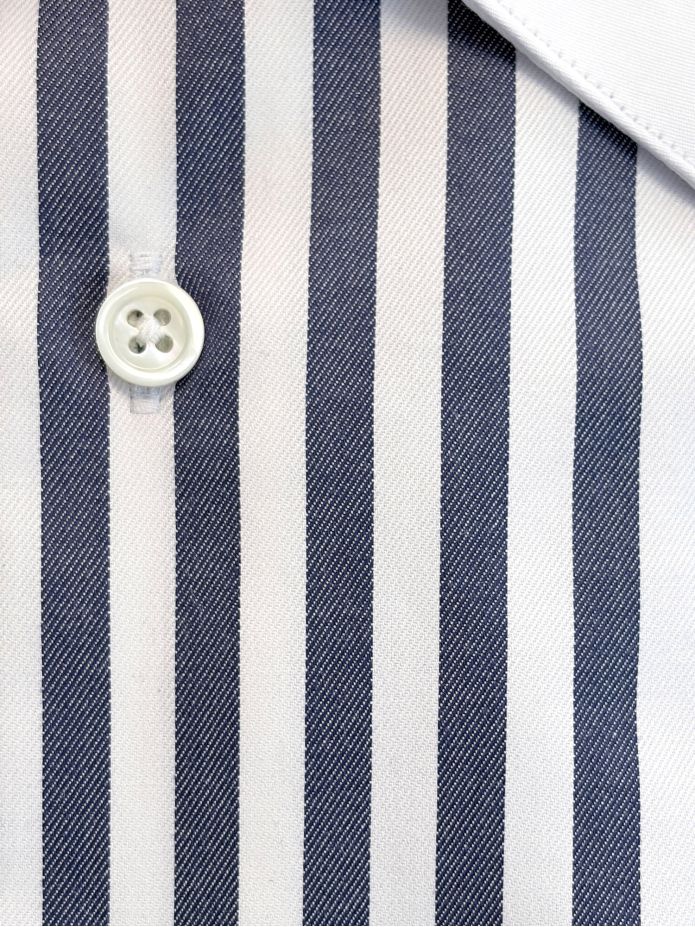 Camicia Francese Righe Navy Pm