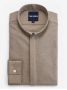 Camcia collo rovesciato in flanella beige