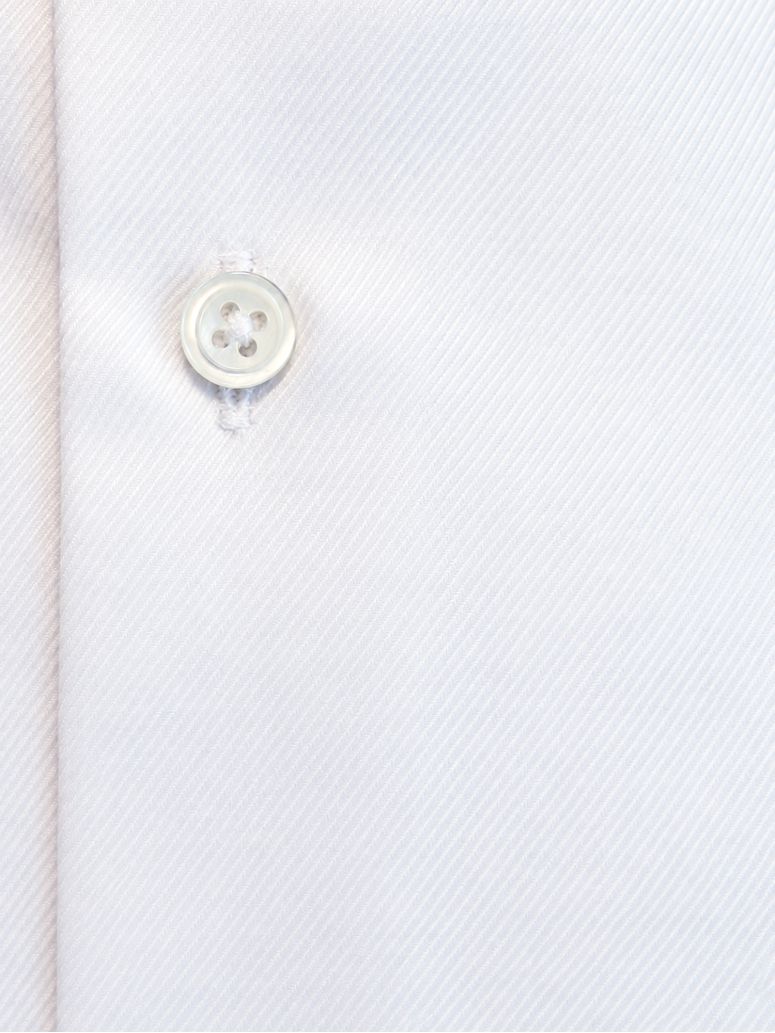 Camicia Italiana in Twill Bianco Pm