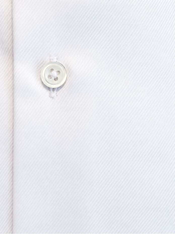 Camicia Italiana in Twill Bianco Pm
