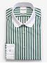 Camicia collo tondo (club) a righe verdi