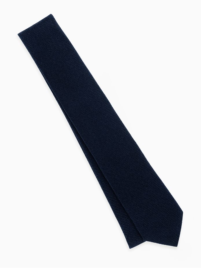 Cravatta grenadine di seta blu navy Grenadines IV