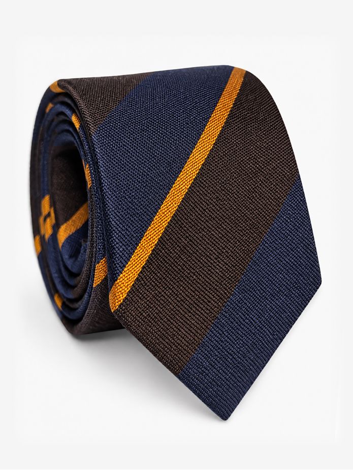 Cravatta Marrone Righe Bold