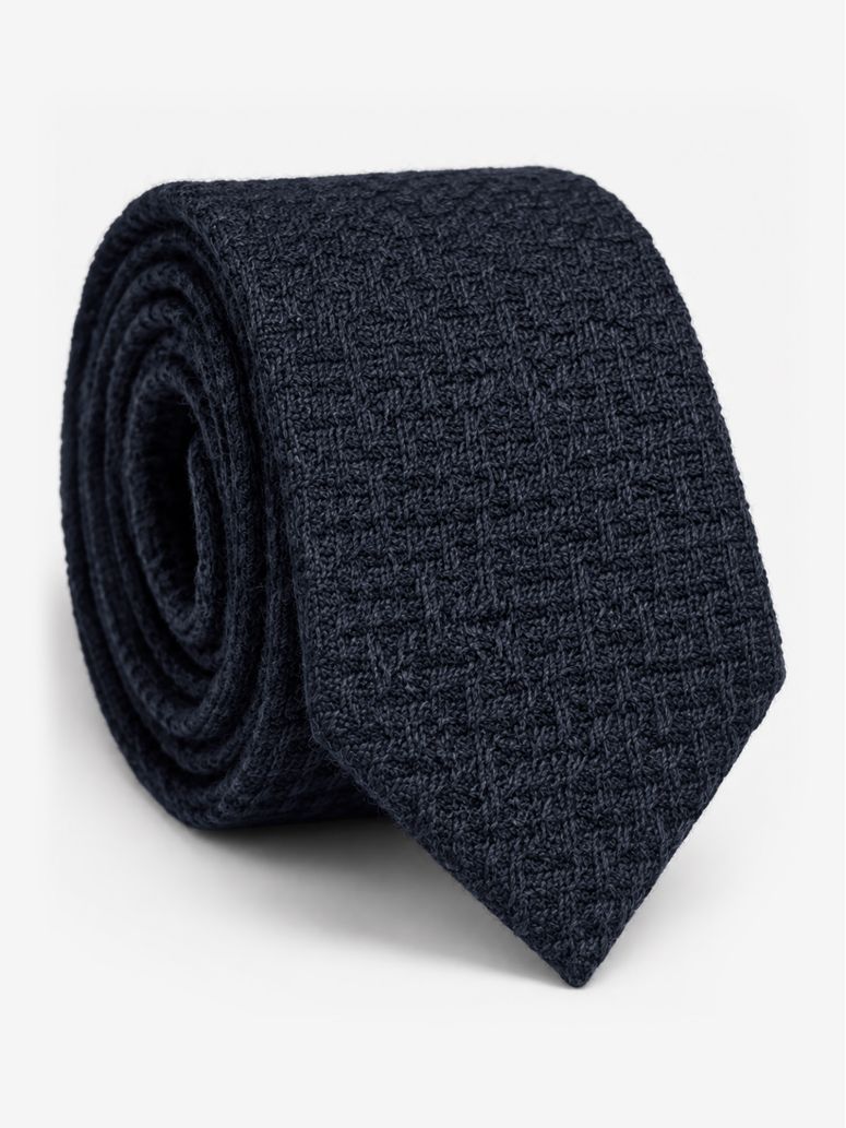 Cv Lana Intrecciata Blu Navy