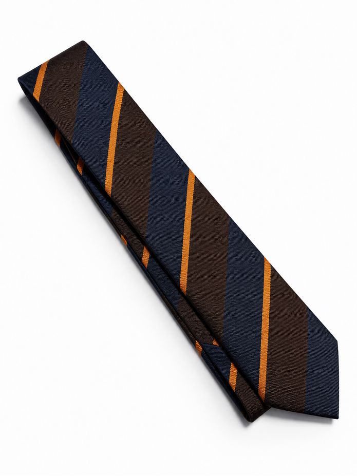 Cravatta Marrone Righe Bold